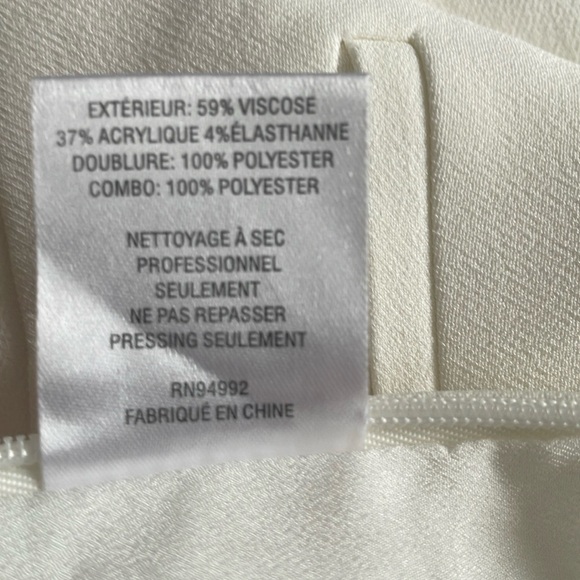 Jonathan Simkhai white flare pleated pants trousers, size US 2 - Picture 13 of 13